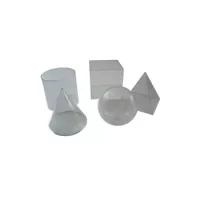 Cuerpos Geométricos Transparentes Acrílicos 6 Piez