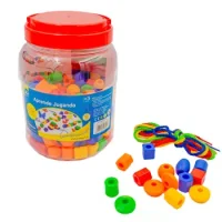 Pote De Cuentas 180 Piezas 4 Cordones