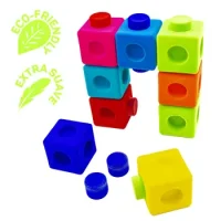 Juego Construcción Soft Con Conectores 9 Piezas