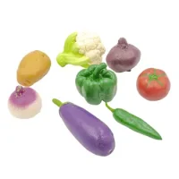 Set De Verduras De Goma Rubbabu 8 Piezas