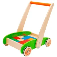 Carro Arrastre Con Bloques De Madera