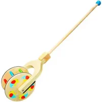 Juego Arrastre De Madera Rueda Cascabel