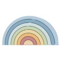 Arcoíris Apilable Madera Color Pastel 8 Piezas