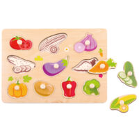 Encaje Con Tarugo Las Verduras 11 Piezas