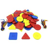 Botones Geométricos En Bolsa 80 Piezas