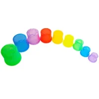 Cilindros Apilables Traslúcidos 9 Piezas
