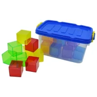 Cubos Traslucidos 5 Cm Dif.colores 18 Pzas