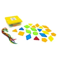 Botones Geométricos Traslúcidos Para Enhebrar 60 P