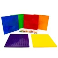 Set 6 Geoplanos Isométricos 6 Colores 23 Cm