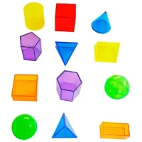 Cuerpos Geométricos Traslúcidos 12 Piezas