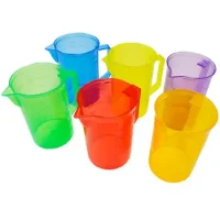 Jarras Graduadas Traslúcidas 300 Ml 6 Unidades