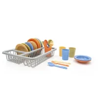 Set Vajilla Plast. Color Pastel 28 Pzas