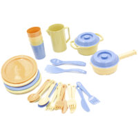Set De Vajilla Plástico 27 Piezas