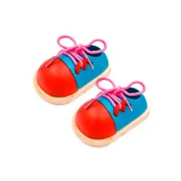 Par De Zapatos Didáctico Para Anudar