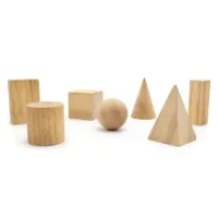 Cuerpos Geométricos De Madera Natural