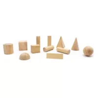 Cuerpos Geométricos Madera Natural
