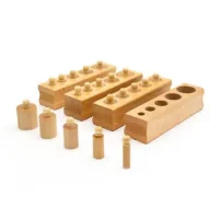 Cilindros Montessori Madera Natural