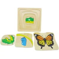 Puzzle Secuencia Madera Mariposa