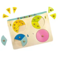 Puzzle Fracciones Circulares