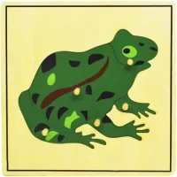 Puzzle Madera Montessori Rana
