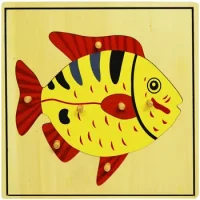 Puzzle Madera Montessori Pez