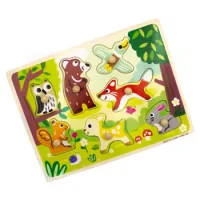Puzzle De Encaje Animales Del Bosque