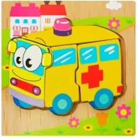 Puzzle De Encaje Ambulancia