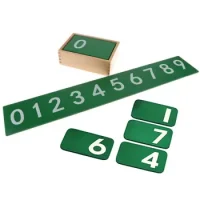 Numeros Con Lija Montessori 10 Números