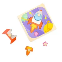 Puzzle Madera Tarugo Cohete