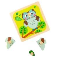 Puzzle Madera Tarugo Buho
