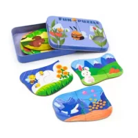 Set De 10 Puzzles Asociación Alimentos