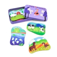 Set De 10 Puzzles Asociación Tamaños
