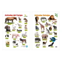 Láminas Animales De Granja Y Salvajes