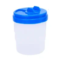 Lava Pincel Plastico Con Tapa Corredera