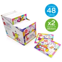 Libro Peque Color Con Stickers. 25 Unidades