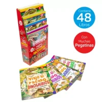 Libro Viaje Al Pasado Dinosaurios Con Pegatinas. 4