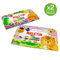 Libro Maletín Para Colorear Con Stickers. 50 Unida