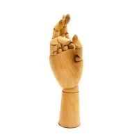 Mano Femenina Madera Articulada 28 Cm
