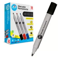 Marcador Permanente Negro Caja 12 Unidades