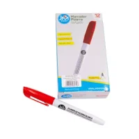 Marcador De Pizarra Delgado Rojo 12 Unidades
