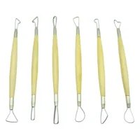 Set De Miretes 6 Unidades Metal Madera