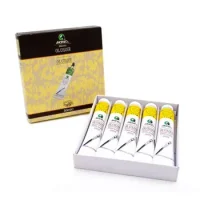 Caja De 5 Oleo Amarillo Cadmio 50 Ml.