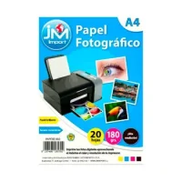 Papel Fotografico Glossy 180gr. 20hjs.