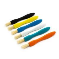 Pincel Grueso Mango De Goma Set 6 Unidades