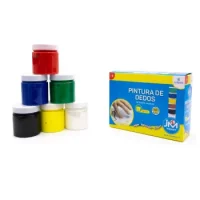 Pintura De Dedos 6 Colores 100 Ml