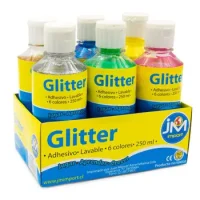 Pintura Glitter Set 6 Potes 250ml C/u