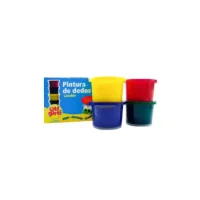 Pintura De Dedo 4 Colores 90cc