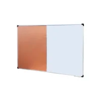 Pizarra Blanca/corcho 50x90 Cm. Borde Aluminio