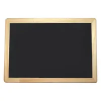 Pizarra Negra Para Tiza 40x60 Cm. Borde Madera.