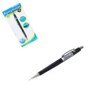 Porta Mina 0.7 Mm Azul Clip Metal